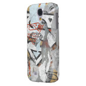 Supergirl Comic Caps Patroon 1 Case-Mate Samsung Galaxy Hoesje (Achterkant Links)