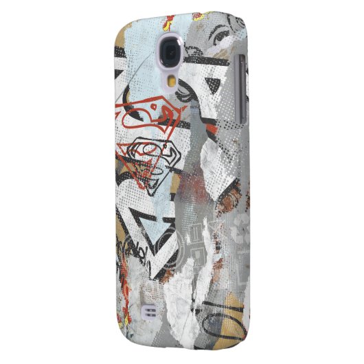 Supergirl Comic Caps Patroon 1 Case-Mate Samsung Galaxy Hoesje (Achterkant Links)