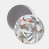 Supergirl Comic Caps Patroon 1 Magneet (Voorkant / Achterkant)