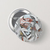 Supergirl Comic Caps Patroon 1 Ronde Button 5,7 Cm (Voorkant /achterkant)