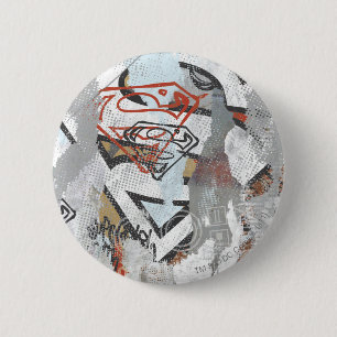Supergirl Comic Caps Patroon 1 Ronde Button 5,7 Cm