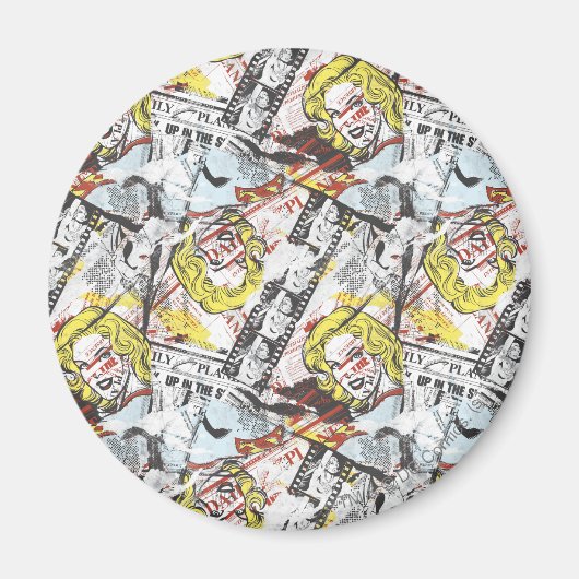 Supergirl Comic Caps Patroon 2 Magneet (Voorkant)