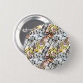 Supergirl Comic Caps Patroon 2 Ronde Button 5,7 Cm (Voorkant /achterkant)