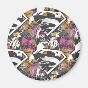 Supergirl Comic Caps Patroon 3 Magneet