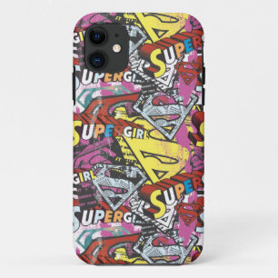 Supergirl Comic Caps Patroon 4 Case-Mate iPhone Case