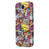 Supergirl Comic Caps Patroon 4 Case-Mate Samsung Galaxy Hoesje (Achterkant Links)