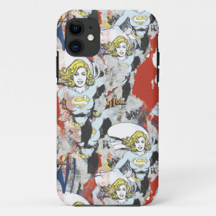 Supergirl Comic Caps Patroon 5 Case-Mate iPhone Case