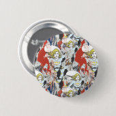 Supergirl Comic Caps Patroon 5 Ronde Button 5,7 Cm (Voorkant /achterkant)