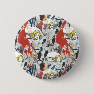 Supergirl Comic Caps Patroon 5 Ronde Button 5,7 Cm