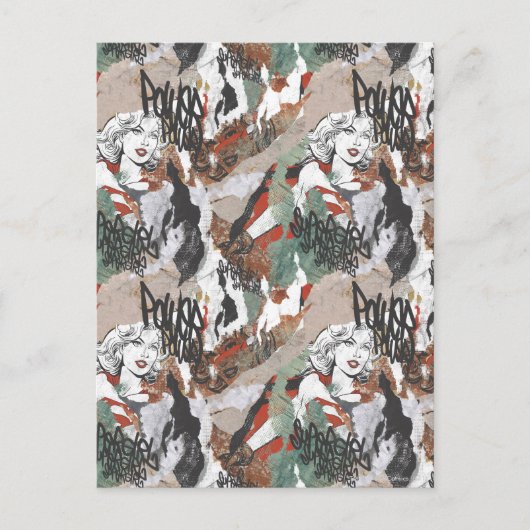 Supergirl Comic Caps Patroon 6 Briefkaart (Voorkant)