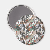 Supergirl Comic Caps Patroon 6 Magneet (Voorkant / Achterkant)