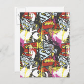 Supergirl Comic Caps Patroon 7 Briefkaart (Voorkant / Achterkant)
