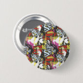 Supergirl Comic Caps Patroon 7 Ronde Button 5,7 Cm (Voorkant /achterkant)