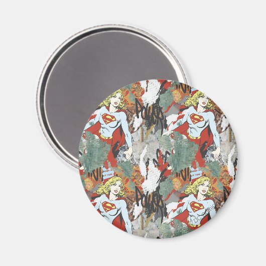 Supergirl Comic Caps Patroon 8 Magneet (Voorkant / Achterkant)