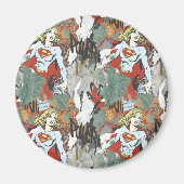 Supergirl Comic Caps Patroon 8 Magneet (Voorkant)