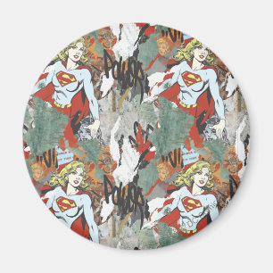 Supergirl Comic Caps Patroon 8 Magneet