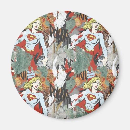 Supergirl Comic Caps Patroon 8 Magneet (Voorkant)