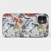 Supergirl Comic Caps Patroon 9 Case-Mate iPhone Case (Achterkant (horizontaal))