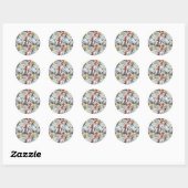 Supergirl Comic Caps Patroon 9 Ronde Sticker (Vel)