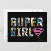 Supergirl Comic Logo Briefkaart (Voorkant / Achterkant)