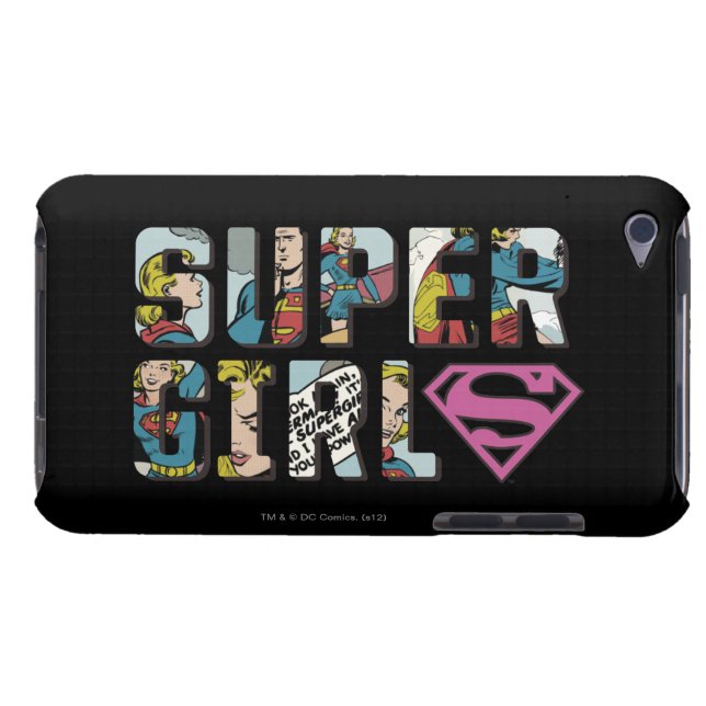 Supergirl Comic Logo iPod Touch Hoesje (Achterkant Horizontaal)