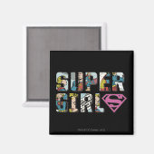 Supergirl Comic Logo Magneet (Voorkant / Achterkant)