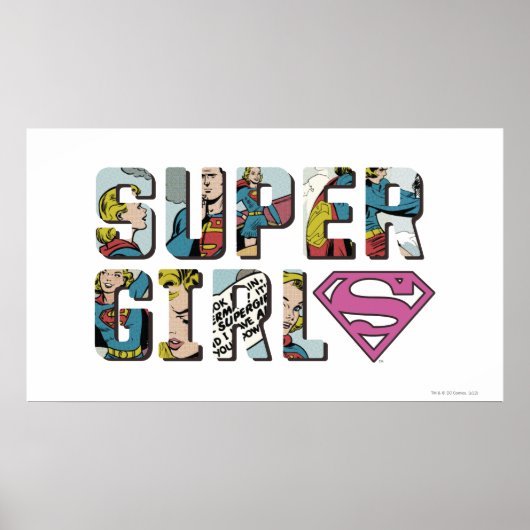 Supergirl Comic Logo Poster (Voorkant)