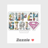 Supergirl Comic Logo Sticker (Vel)
