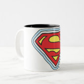 Supergirl Comic Logo Tweekleurige Koffiemok (Voorkant links)