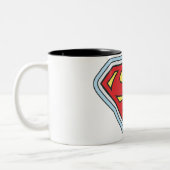 Supergirl Comic Logo Tweekleurige Koffiemok (Links)