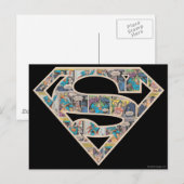 Supergirl Comic Strip Logo Briefkaart (Voorkant / Achterkant)