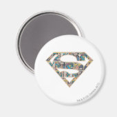 Supergirl Comic Strip Logo Magneet (Voorkant / Achterkant)