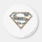 Supergirl Comic Strip Logo Magneet (Voorkant)
