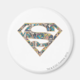 Supergirl Comic Strip Logo Magneet