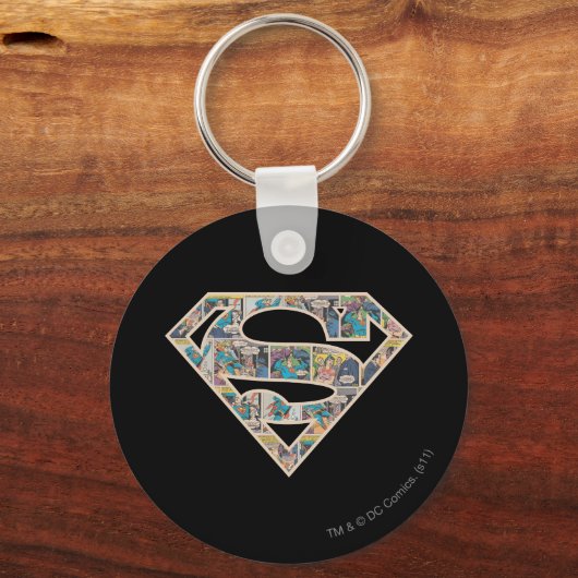 Supergirl Comic Strip Logo Sleutelhanger (Voorkant)