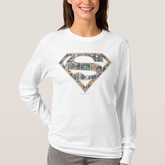 Supergirl Comic Strip Logo T-shirt (Voorkant)
