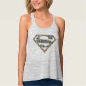 Supergirl Comic Strip Logo Tanktop (Voorkant)