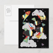 Supergirl Crazy Sky Briefkaart (Voorkant / Achterkant)