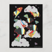Supergirl Crazy Sky Briefkaart (Voorkant)
