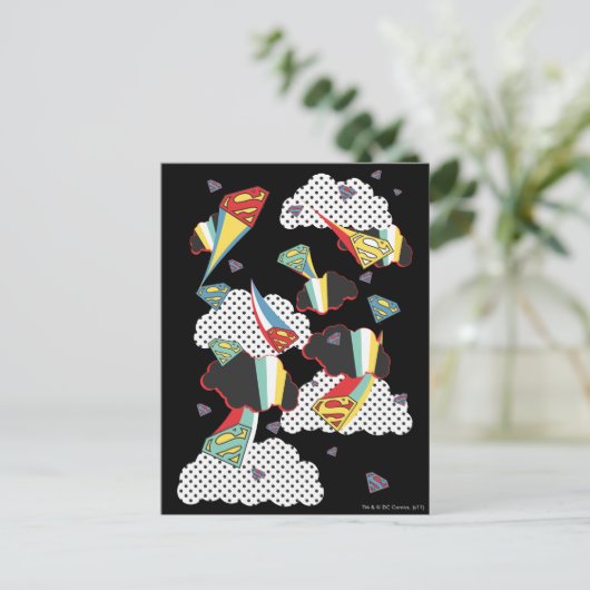 Supergirl Crazy Sky Briefkaart (Staand voorkant)