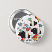 Supergirl Crazy Sky Ronde Button 5,7 Cm (Voorkant /achterkant)