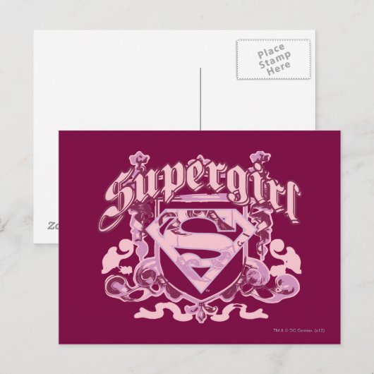 Supergirl Crest Design Briefkaart (Voorkant / Achterkant)