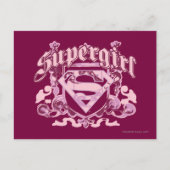Supergirl Crest Design Briefkaart (Voorkant)