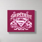 Supergirl Crest Design Canvas Afdruk (Voorkant)