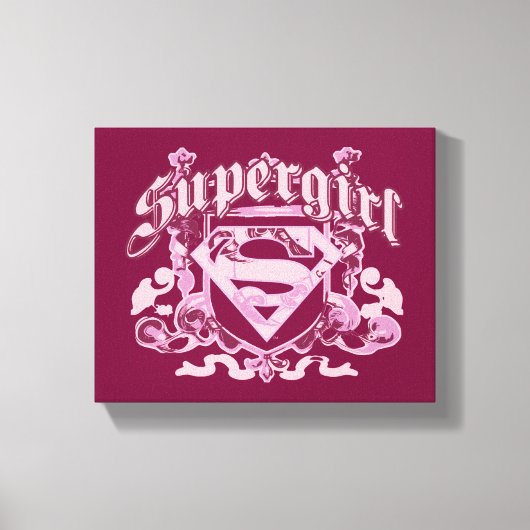 Supergirl Crest Design Canvas Afdruk (Voorkant)