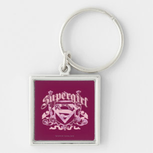 Supergirl Crest Design Sleutelhanger