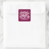 Supergirl Crest Design Vierkante Sticker (Tas)