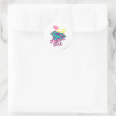 Supergirl Cursive Ronde Sticker (Tas)