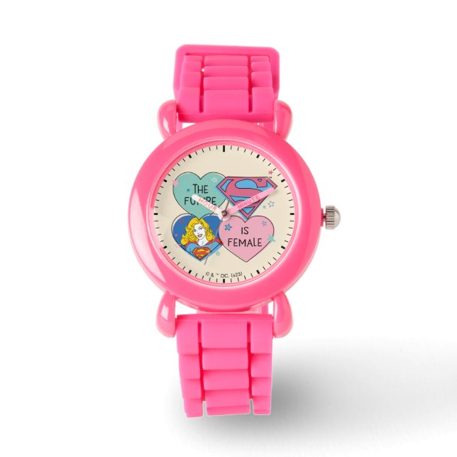 Supergirl "De toekomst is Vrouw" Horloge (Voorkant)