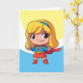 Supergirl "De toekomst is Vrouw" Kaart (Gele Bloem)